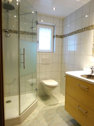 Das Badezimmer der Ferienwohnung Nr. 10 Der Sanitärbereich von Nr. 10
